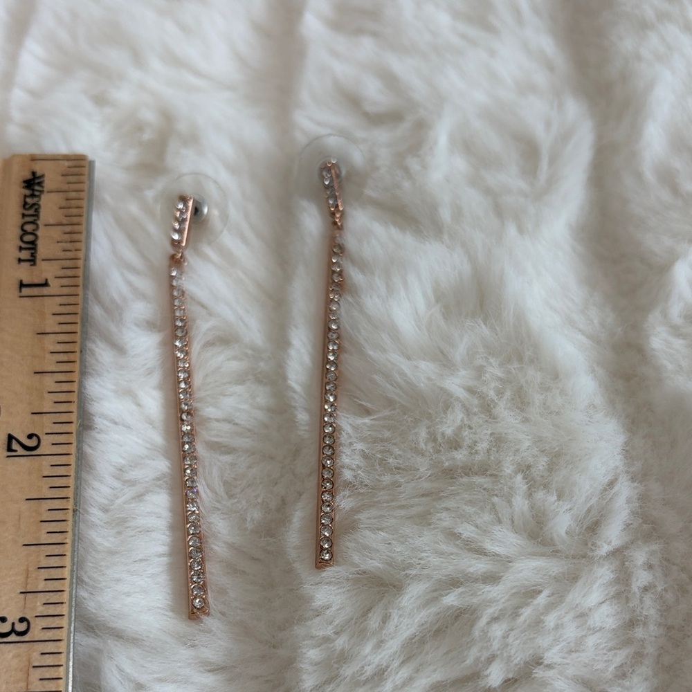 Elegant Rose Gold Drop Earrings